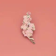 桜の花 ブローチ ピンク