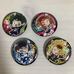 僕のヒーローアカデミア　ぴた！でふぉめ缶バッジ　4種