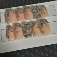 ネイルチップ キラキラ　韓国系　大人可愛い