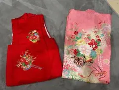 ゆん様専用　七五三 ３歳　高級正絹着物と被布コートセット　美品