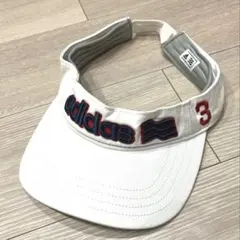 アディダス　adidas　GOLF サンバイザー 白 フリーサイズ