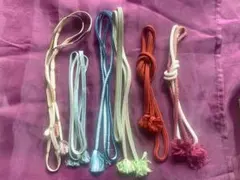 帯締め 6本 まとめ売り アンティーク 和装小物 着付け用 リメイクにも