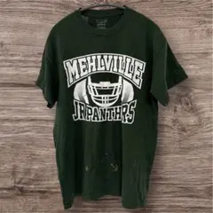 ギルダン Tシャツ ロゴプリント クルーネック 半袖 M 深緑 ストリート