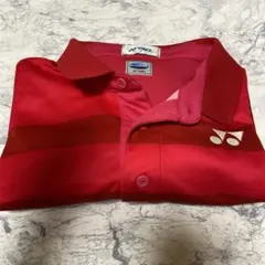 YONEX 赤 ストライプ ソフトテニス　ユニホーム