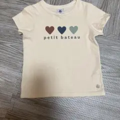 プチバトー　ハート柄Tシャツ 5ans/116cm
