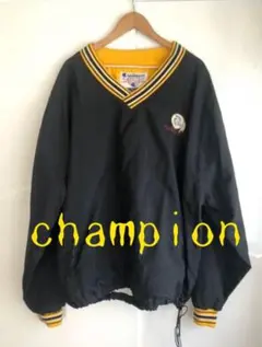 champion プルオーバー ナイロンジャケット 紺 XXL 90s