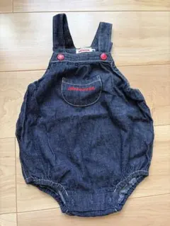 ミキハウス　ロンパース　ダルマオール　双子　2枚　セット　80 90 ミキハウス ダルマオール 赤 グレーTシャツセット 80〜90サイズ