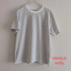 UNIQLOミッフィー ボーダー 半袖Tシャツ Lサイズのサムネイル