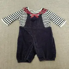 ストライプロンパース・カバーオール