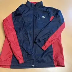 adidas ネイビー/レッド ジャケット　160cm