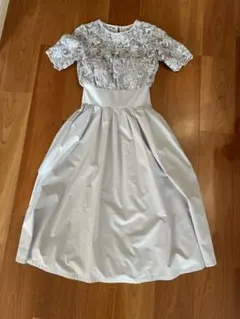 ラグナムーン　グレーシルバー レースドレス 半袖