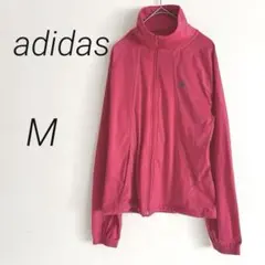 adidas フルジップ ピンクジャケット　ランニング　 軽い