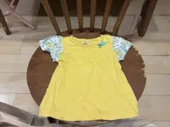 Biquette Club キムランタン　半袖Tシャツ 95cm イエロー 花柄のサムネイル