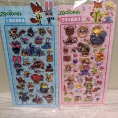 ズートピア ボンボンドロップシール　2枚セット