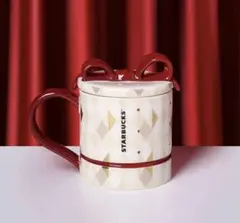 ラスト1個☆新品　海外　スターバックス　ホリデー　クリスマス　マグカップ　リボン