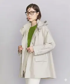 ユナイテッドアローズ　 グログランフードライナー ミドルコート -5WAY-