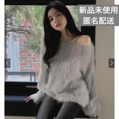 GRL 2Wayシャギーニットトップス[an1858]