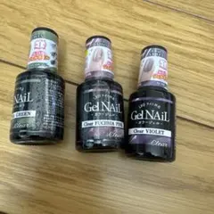 セリアジェルネイルクリアカラー 3色セット