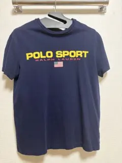 未使用 2010s POLO SPORT ロゴ VネックTシャツ XS ネイビー - メルカリ
