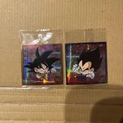 ドラゴンボール ウエハース　シール　悟空　ベジータ　GR 2枚