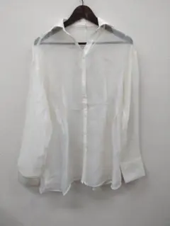 (8) Chico 新品 シアーシャツ ホワイト 未使用のサムネイル