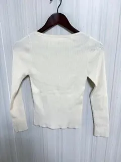 basement online ボートネックリブニット