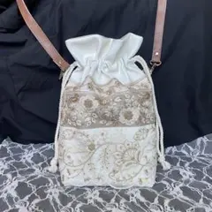 つめきち様専用ページ インド刺繍リボン インドバッグ バッグ 巾着
