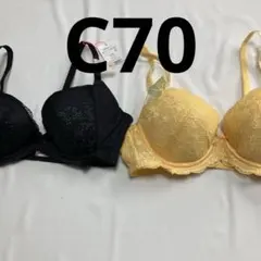 アモスタイル トリンプ レディース 下着 ブラジャー 2枚セット C70 103