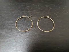 agete　フープピアス　K10