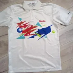 Nittaku ポロシャツ 卓球ウェア 白　L