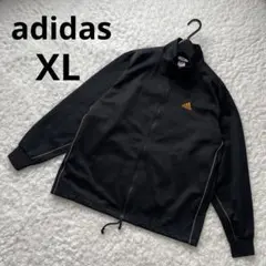 adidas ジャージ トラックジャケット 黒 Oサイズ XL