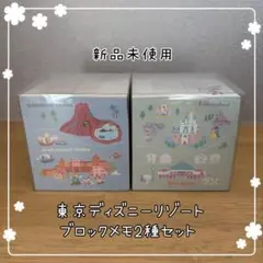 【新品未使用】東京ディズニーリゾート ブロックメモ 2種セット