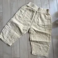オーガニックズー　3-4Y 100cm コットン　薄い黄色 パンツ ボトムス