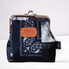 ハンドメイドがま口ポーチ