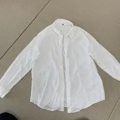 ユニクロ　白　ブラウス