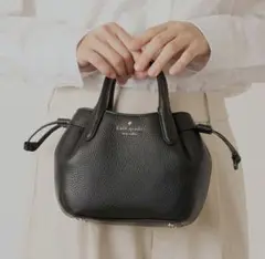 ✨美品質 ケイトスペード ダンプリング ミニ サッチェル バッグ 2way 黒のサムネイル