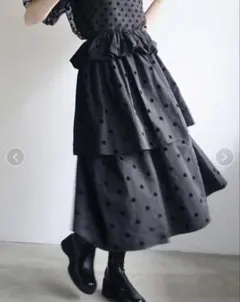 12/7まで　AMOMMA VOLUME UP FLARE SKIRT アモマ