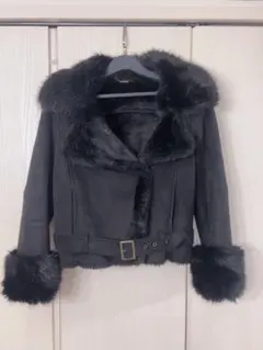 リリーブラウン　エコファーショートコート