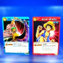 ワンピースカード／ルフィ、ゾロ／非売品／ミラバト／2枚セット - メルカリ