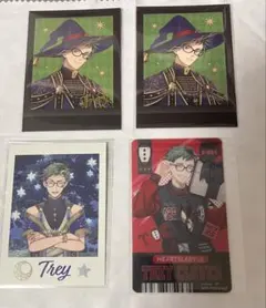 ツイステ　トレイ・クローバー　ぱしゃこれ　ランダムカード　クリアしおり　箔押し