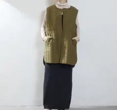 【美品】SHENERY レイヤードスタイルが楽しめる！大人気なキルティングベスト