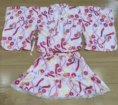 子供　浴衣ドレス　セパレート　セットアップ