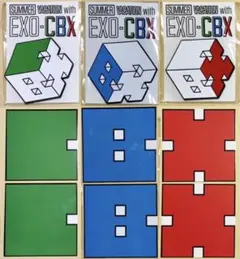EXO CBX 韓国 ペンミ グッズ コースター 3点セット トレカ