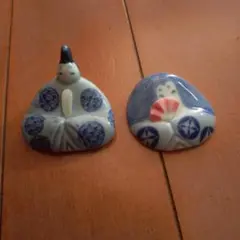 ひな祭り 陶器製人形 2体セット美濃焼