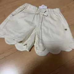 新品　アプレレクール 裾スカラップショートパンツ100