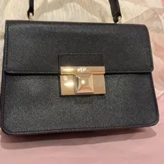 【美品】FURLA ハンドバッグ　フルラ　ブラック　2wayストラップ付き