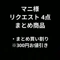 マニ様 リクエスト 4点 まとめ商品