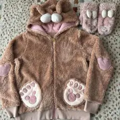 シェリーメイ　モコモコ　パーカー　M 手袋　ミトン