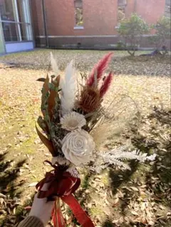 【値下げしました】ドライフラワー　花束　ブーケ　前撮り　結婚式　ウェディング