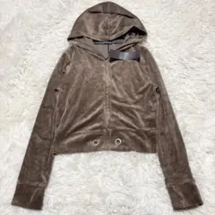 新品未使用✨SKY BOMBER ショート丈スウェードパーカー 短丈 y2k